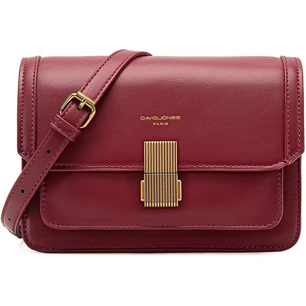 DORRISO Elegante Semplice Borse da Mano Donna Borsetta Pratiche Signore Moda Lucido Borse a Tracolla Antifurto Sicuro con Ornamento Lavoro Viaggio Ufficio Festa Shopping Impermeabile PU Pelle Rosso