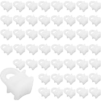 Lot de 50 crochets coulissants pour rail de rideau en plastique blanc, pour VW Caravan, crochets de rideau antirouille, glissières sans effort pour fenêtre, porte, douche et camping-car