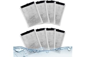 GXGM 6 Filtri di Ricambio per Acquario – Adatti per EasyCrystal Filter 250 e FilterBox 300 – Materiale Filtrante con Carbone Attivo e Ovatta – Antiodore e Depurazione dell’Acqua