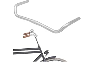 LOEVELOSI Guidon de vélo classique Hollandais design vintage en aluminium argenté pour vélo de route rétro - Vélo de ville pour homme et femme