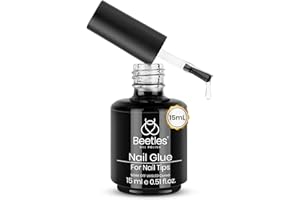 ‎BEETLES GEL POLISH Beetles Gel Polish 9-in-1-Nagelkleber mit neuer Formel 15ml superstarker Pinsel-in-Nagel-Gelkleber für Christmas künstliche Nagelspitzen UV-LED-Lampe erforderlich