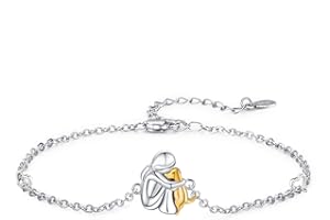 CHENGHONG Animal Women's Bracelet 925 Silver Adjustable Lucky Panda Elephants Cat Cow Dolphin Bracelets Anklet for Girl Kids Daughter Friends…