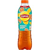 Ipton Ice Tea Orange Mango Bottle 1 L - Black Tea Refreshing Drink with Fruit Juices - No Gas