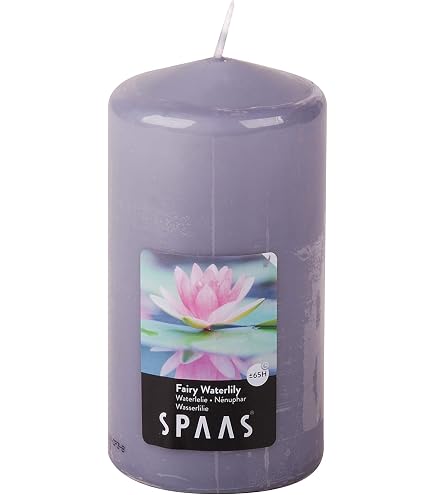 Bougie Pilier Spaas Exotic Wood - 80/150mm - Parfumée - 65 Heures Combustion - Taupe