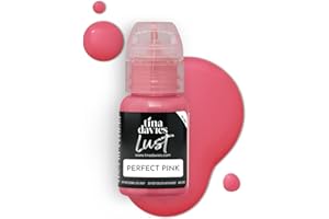 Tina Davies Pigmenti labbra professionali Envy & Lust – trucco permanente per labbra – colori guariscono fedeli al tono – alta ritenzione – Lust Perfect Pink, flacone da 15 ml