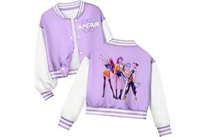 YIDYFA Fille Garçon Kpop D-Demon H-Hunters Veste Enfants Mode Filles Mignon Sweat À Manches Longues Hauts Décontractés Hoodie