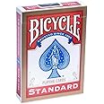 Bicycle Standard Playing Cards (Gold Border Tuck) Edition Poker Magic Rider Back Standards Size Deck, Red