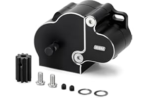 INJORA LCG Trasmissione Completa con Copertura in Alluminio per 1/10 RC Crawler SCX10 SCX10 II Upgrade