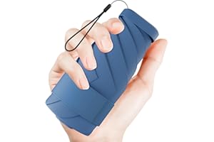 Moorrlii Travel Mini Umbrella for Purse With Case-Small Compact UV Umbrella Protection Sun-Lightweight Tiny Pocket Umbrella with Case for Women, Girls