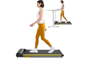 UREVO Walking Pad Con Doppio Assorbimento Degli Urti, Tapis Roulant Elettrico Per Casa Con Telecomando,2,25HP Tapis Roulant Sotto Scrivania Salvaspazio