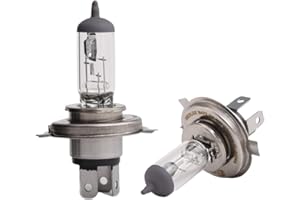 Neolux H4 Bulbs 472 Headlight Bulb KIT - Pair (Halogen 3 Pin Bulb) Long Life Bright Car Motorcycle 12 V 60/55 W P43t PK22n Dipped Low High Beam Fog Light Daytime Running Lights, Universal (Twin Pack)