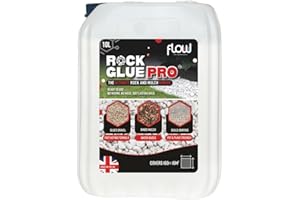 FLOW TM SIMPLY AMAZING PRODUCTS Rock Glue Pro – Heavy-Duty Gravel Binder & Joint Sealer for Driveways, Garden Paths & Mulch | Long-Lasting, Weatherproof, Easy-to-Apply Formula (10 Litre)