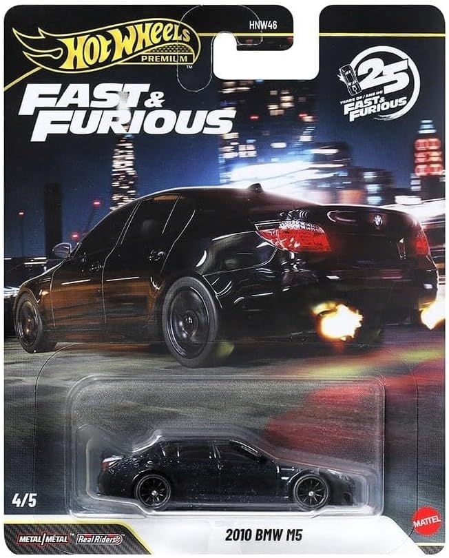 HOT WHEELS Premium Series 25.Yıl Özel Fast & Furious 2010 BMW M5 HNW46 - JHW62