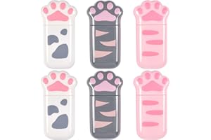 AUEJACKY 6 m x 5 mm, taśma korekcyjna do łap kota, taśmy korekcyjne, białe myszy, gumki i korektory, mini kompakt, korektor do szkoły i biura (6 sztuk)