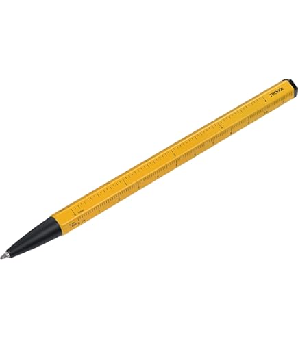 TROIKA Penna multitasking e portachiavi con punta infinita (circa 20 km di lunghezza di scrittura) – ENDLESS TO GO – righello centimetro/pollici – alluminio – argento, argento, 9,6 x 3 x 0,8