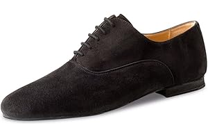 Werner Kern Mens Dance Shoes 28044 - Black Suede - 1.5 cm Micro-Heel