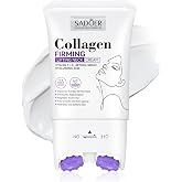 VRAIKO SADOER Gua Sha Neck Cream, Firming Cream for Neck and Jaw Line Lift with Dual Massage Rollers, Moisturizer for Decolle
