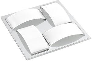 Eglo 94884, Wasao 1, LED Bathroom Wall or Ceiling Light, Stainless Steel, LED, 4W,Chrome & White