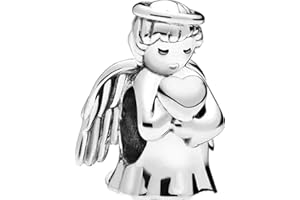 Annmors Jewellery Charms Birthday Hearts Anhänger S925 Sterling Silber Birthstone Bracelet Bead & Cubic Zirconioa für Europäische Armbänder Halskette,Schmuck Geschenk Christmas für Damen Herren