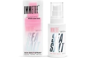 immetee Sea Salt Spray, Spray texturant et volumateur, Texture & coiffure,Ondes de plage avec peigne 120ml