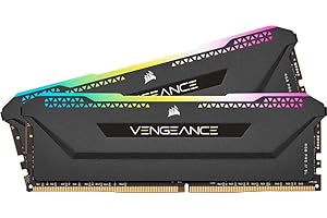 Corsair VENGEANCE RGB PRO SL 16GB (2x8GB) DDR4 3200 (PC4-25600) C16 1.35V Optimized for AMD Ryzen - Black
