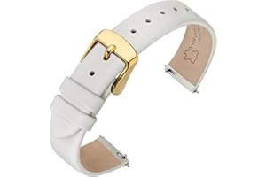 ANNEFIT Bracelet de Montre en Cuir véritable pour Homme Femme, Dégagement Rapide, Bande de Remplacement 12mm 13mm 14mm 16mm 18mm 20mm 22mm
