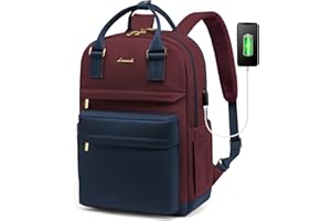 LOVEVOOK Plecak damski, 15,6 cala, plecak szkolny, dla dziewcząt, nastolatków, z przyłączem ładowania USB i kieszenią na laptopa, wodoszczelny plecak szkolny, plecak dzienny, elegancki, do szkoły, na