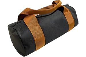 Copechilla Pequeña bolsa de herramientas de forma cilíndrica con mango,doble capa de engrosamiento impermeable resistente al desgaste oxford,de emergencia para el maletero del coche,destornillador