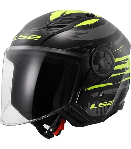 LS2 OF616 Casco Airflow II Solid Gloss White L – Nuova Omologazione ECE 22.06, Visiera Antigraffio E Antinebbia