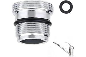HUGWAIT Adaptador de Grifo Mezclador M18.5 - M22 para Ikea, Grohe, Neoperl Tj, Filtro Brita, Conector de Grifo Metálico para Conectar Aireadores Al Grifo