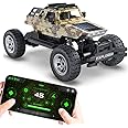 Mirana Explorer 4WD 4x4 RC Car Toy for Kids - Remote & App Controlled Vehicle - Off Road Rock Crawler Monster Truck ATV - Type-C USB Rechargeable - for Boys & Girls 3 to 10 Years (Desert Camo)