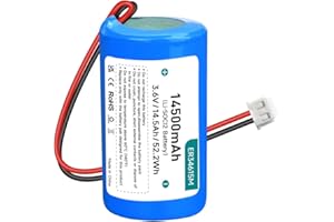 PALOGREEN 14500 mAh/3,6 V ER34615M Batterie au Lithium pour DSC ER34615M-T1 WT4911/ WT4911B/WT8911 ALEXOR Siren d'extérieur sans Fil WT4911BATT ADT