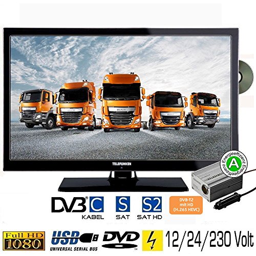 Telefunken L22F275X3 LED Fernseher 22 Zoll 55 cm TV mit DVD DVB-S /S2, DVB-T, DVB-C, USB, Energieeffizienzklasse A, 230V / 12V / 24V Telefunken L22F275X3 LED Fernseher 22 Zoll 55 cm TV mit DVD DVB-S /S2, DVB-T, DVB-C, USB, Energieeffizienzklasse A, 230V / 12V / 24V