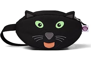 Affenzahn Torba biodrowa dla dzieci w przedszkolu, Czarna pantera - czarna, Nowoczesny