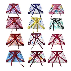 Srim Reusable Cotton Nappy Double Layer Langot for Newborn, Multicolor