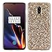 Produktbild Homikon Silikon Hülle Überzug TPU Bling Glitzer Strass Ultra Dünn Schutzhülle Soft Flexibel Handyhülle Kratzfeste Stoßfest Tasche Schale Bumper Case Kompatibel mit One Plus 6T - Gold
