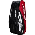 Hundred Cosmogear Badminton Kit-Bag (Black/Red)|Double Zipper|Bag with Front Zipper Pocket