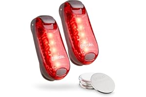 ‎GREATE greate LED Blinklicht Schulranzen - Leuchtclip klein, leicht & mit Klettband - LED Sicherheitslicht Schulranzen, Blink Licht, Licht Clip Kinder, Schulranzen Leuchtanhänger, Rucksacklicht Kinder