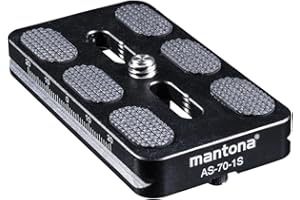 Mantona Schnellwechselplatte Arca Swiss, 70 mm schwarz