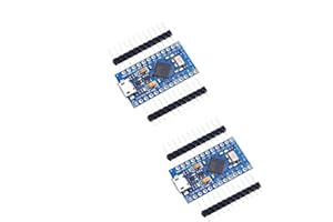 DUBEUYEW SP-COW 2PCS Pro Micro32U4 5V 16MHz Bootloadered IDE Micro USB Pro Micro Development Board Microcontroller Compatible with Pro Micro Serial Connection with Pin Header