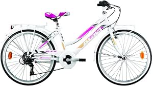 Atala Bicicletta da Bambina Modello 2020 City Bike Alice 6V 24 Pollici  Colore Bianco : Sport e tempo libero