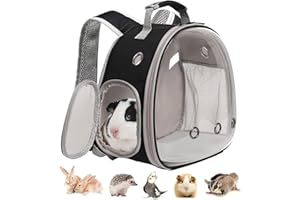 LAIRIES Guinea Pig Backpack, Space Capsule Bubble Window Small Animal Backpack for Guinea Pig, Bird Bunny Rabbit