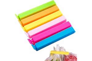 BEYEQCEZ 12 Piezas Pinzas Cocina Bolsas,Pinzas Bolsas Alimentos Tres Tamaños y Colores Diferentes,Pinzas Cierre Bolsas,Pinzas Comida Clips Para el Hogar Para Sellar Alimentos Snacks Café,Clip Bolsas Alimentos