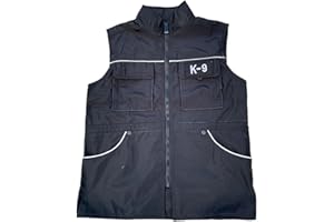 Dualoai Gilet da addestramento per conduttore di Cani Gilet per obbedienza con Coulisse in Vita Giacca da Allenamento Impermeabile Traspirante Anti-morso, l