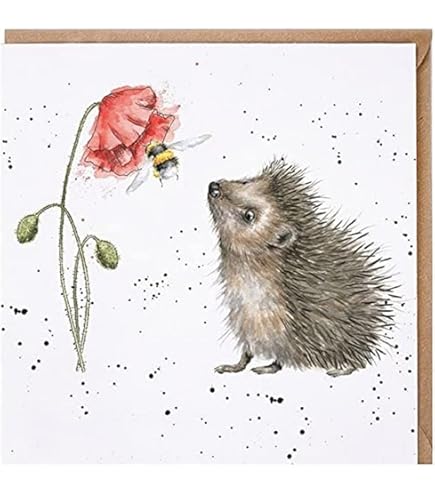Cat Jumping Through Flowers "Happy Birthday" Greetings Card