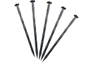 WOOTONG zeltheringe,bodenheringe,heringe erdnägel stabil25-teilige Bodengarten-Unkrautbarriere, Stoffschattierungsnetzpflock zur Befestigung von Kunststoffheringen zeltheringe sturmsicher(8 Zoll 25 Stück)