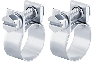 BK-POWERTCS (25-27 mm) 2x Stück Schellen Schelle W1 Stahl Mini Klemmen Schlauchschellen Schlauchklemmen Kraftstoffleitung Rohrschellen (25-27 mm)
