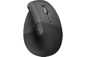 Lift Vertikal ergonomisk mus, trådlös, Bluetooth eller Logi Bolt USB-mottagare, ljudlösa klick, 4 knappar, kompatibel med Windows/macOS/iPadOS, bärbar dator och PC