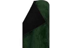 A-Express Plain Soft Plush Velvet Fabric Upholstery Dressmaking Curtain Blind Cushion Velour Material - Dark Green 1 Metre 100cm x 145cm