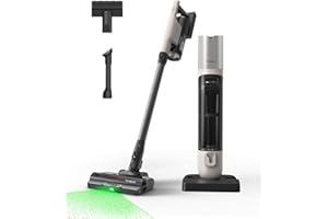 Tineco Pure One Station 5 Pro aspirateur Balai sans Fil avec Base Auto-Vide 2.5 L, 100 Min d'Autonomie, Brosse Anti-Enroulement, Détection Poussière LED 120°, 200 AW, Accessoires pour Multi-Surfaces